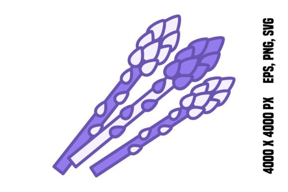 Asparagus Color Icon: Graphics & Icons for Fresh Editorial Design