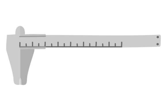Caliper Color Icon: Measurement Tool