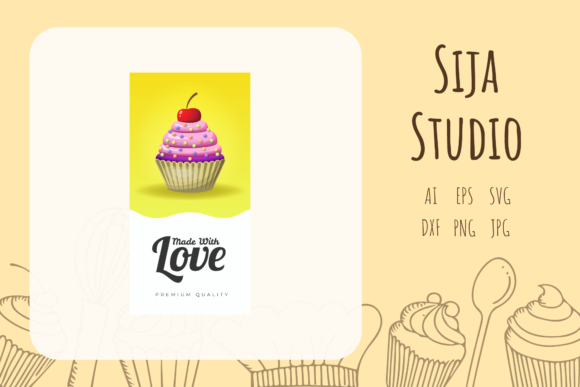 Card Food Cute Color Graphics