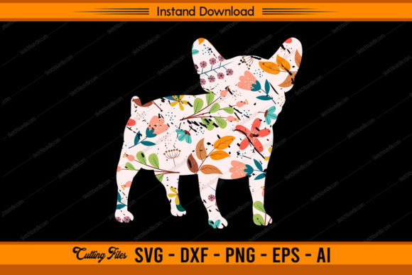 French Bulldog Pattern Color for Crafts and Graphics