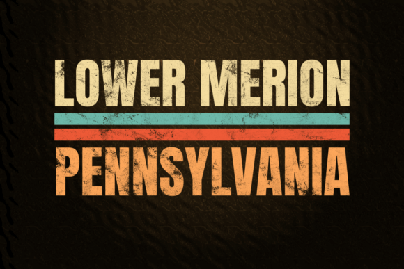 Lower Merion Pennsylvania Retro Color