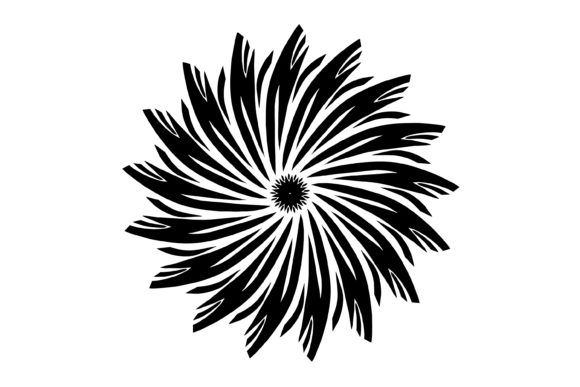 Mandala Theme in Black Color: Crafts & Graphics for Local Branding