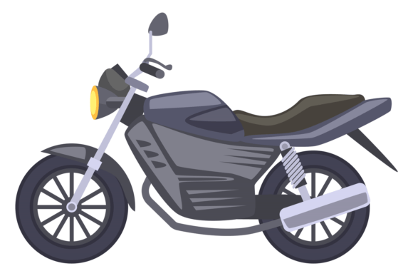 Motorbike Color Icon: Graphics for Local Branding