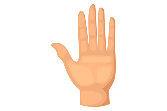 Open Hand Gesture. Graphics & Illustrations