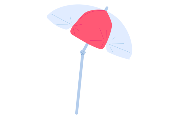 Sunshade Color Icon: Summer Umbrella Graphics