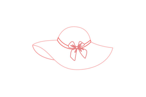 Valentine Floppy Hat Color Line Icon: Graphics & Icons