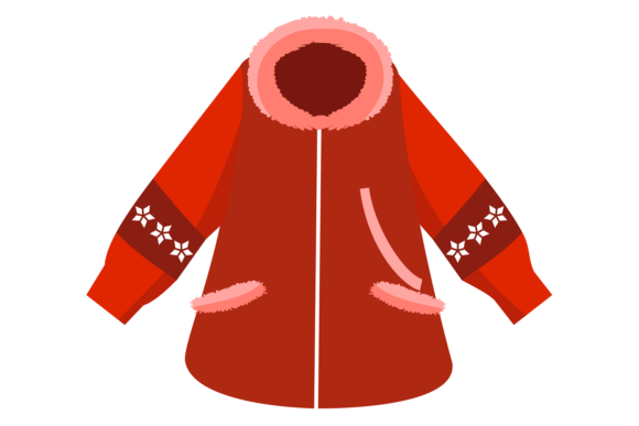 Winter Coat Color Icon: Graphics for Crafts